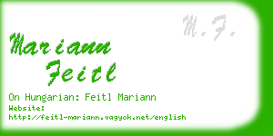 mariann feitl business card